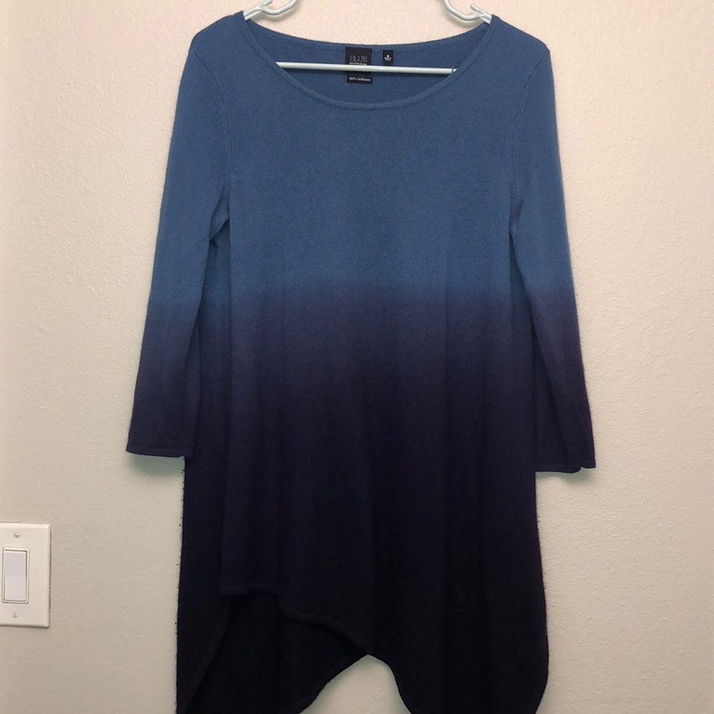 Blue Saks Fifth Ave Cashmere Sweater